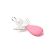 Acrylic & Alloy Wing Pendants PALLOY-JF04722-4