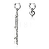 Valentine's Day Alloy & CCB Plastic Hoop Earrings WGF75AC-02-1