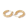 Ion Plating(IP) 304 Stainless Steel Thick Hoop Earrings for Women EJEW-E199-10G-2