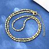 2.2MM Brass Ball Chain Necklaces for Men Women X-NJEW-L012-06G-3