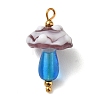 304 Stainless Steel with Handmade Bumpy Lampwork Pendants LA-CBA4231-01A-G-1
