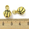 Rack Plating Brass Micro Pave Clear Cubic Zirconia Pendants KK-S091-17-3