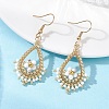 Stainless Steel Teardrop Dangle Earrings EJEW-MZ00643-01-1