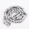Electroplate Non-magnetic Synthetic Hematite Beads Strands G-Q486-111D-2