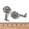 Angel Brass Natural Rhodonite Pendants KK-D361-02AS-28-3