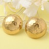 Ion Plating(IP) 304 Stainless Steel Half Round Stud Earrings for Women EJEW-M089-10G-1