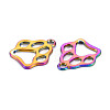 Rainbow Color Alloy Pendants PALLOY-S180-265-NR-3