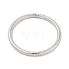 Non-Tarnish 304 Stainless Steel Grooved Ring Bangles for Women Men BJEW-Z064-03P-2