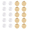 12Pcs Brass Pendant Cabochon Settings KK-TA0003-10C-3