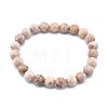 Natural Maifanite/Maifan Stone Bead Stretch Bracelets BJEW-K212-C-044-2