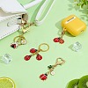 4Pcs Alloy Enamel Keychains KEYC-PH01632-4