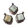 Natural Flower Amazonite Pendants G-A297-03R-20-1