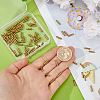 120Pcs Brass & Silicone Brooch Pin Backs KK-FH0008-42-3