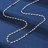 Brass Link Chain Necklaces NJEW-D302-11P-4