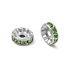 304 Stainless Steel Rhinestone Spacer Beads RB-CBA18B7-01P-17-2