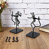 Adjustable Plastic Stand Base Action Figure Display Holder ODIS-WH0030-316B-4