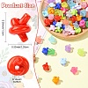 200Pcs 2 Styles Opaque & Frosted Transparent Acrylic Beads SACR-YW0002-11-3