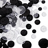 2-Hole Flat Round Resin Sewing Buttons For Costume Design BUTT-TA0001-62-3