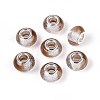 Transparent Resin Rondelle European Beads RESI-N044-02I-1
