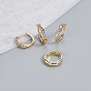 3 Pairs 3 Style Crystal Rhinestone Star Hoop Earrings EJEW-AN0001-96-7