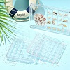 3Pcs 3 Styles Transparent Acrylic Grided Storage Boxes with Magnetic Lid for Loose Shell Beads CON-YW0001-99-4