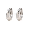 316 Surgical Stainless Hoop Earrings EJEW-C160-06B-P-2