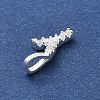 925 Sterling Silver with Cubic Zirconia Charms STER-Q004-01Y-S-2