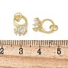 Brass Micro Pave Cubic Zirconia Charms KK-C089-02G-3