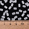 FGB Frosted Transparent Glass Seed Beads SEED-N013-05A-01-4