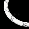 Braided Round Polyester Cord Bracelet Makings FB-CBAEDA0-01P-25-2