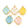 Brass Locket Pendants KK-D232-13G-1