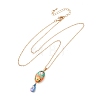 Magnetic Brass Enamel Egg with Girls Locket Pendant Necklaces for Women KK-CBAF5B9-02G-01-2