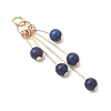 Natural Mixed Gemstone Dangle Pendants PALLOY-JF05233-3