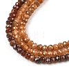 Faceted Rondelle Natural Garnet Bead Strands G-I156-08A-4