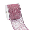 Glitter Polyester Satin Ribbon AJEW-WH0472-28B-1