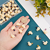 50Pcs Opaque Resin and Natural Mixed Stone Pendants FIND-HY0001-37-3