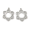 Hollow 201 Stainless Steel Pendants STAS-F337-10B-P-1