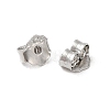 Rhodium Plated 925 Sterling Silver Friction Ear Nuts X-FIND-Z008-01P-2