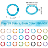 Aluminum Wire Open Jump Rings ALUM-PH0002-01-WH-4