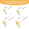 32Pcs 8 Style Rack Plating Brass Stud Earring Findings KK-FH0005-67-2