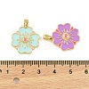 Brass Enamel Pendants KK-I477-06G-4