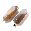 Natural Crystal Core Agate Pendants GG-CBAA0EE-02P-09-3