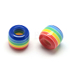 Opaque Stripe Resin Beads X1-RESI-S344-07-2