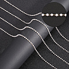 DIY Imitation Pearl Beaded Chain Bracelet Necklace Making Kit CHC-BBC0001-07-4