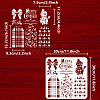PET Hollow Out Drawing Painting Stencils DIY-WH0391-0471-2