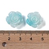Synthetic Coral 3D Flower Rose Beads CORA-A005-14mm-26-3