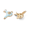 Alloy Enamel Pendants ENAM-R149-11B-G-2