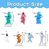 7Pair 7 Style Cute Animal Resin Stud Earrings EJEW-SZ0001-59-7