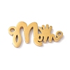 Mother's Day PVD Vacuum Plating 304 Stainless Steel  Beads LS-STAS-C035-01G-1