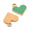 304 Stainless Steel Enamel Charms STAS-L022-483G-05-2